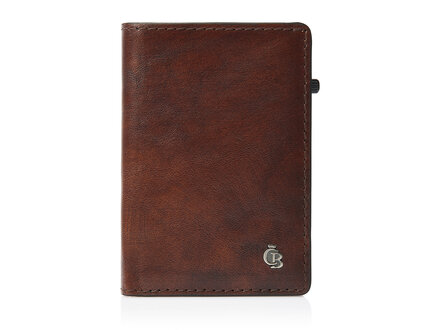 Rien Alu Wallet RFID | cognac