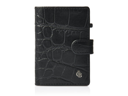 Croco Mini Wallet RFID | noir