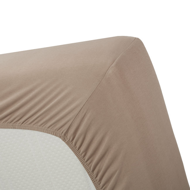 Beddinghouse Beddinghouse Premium Jersey Lycra Topper Hoelaken - Taupe