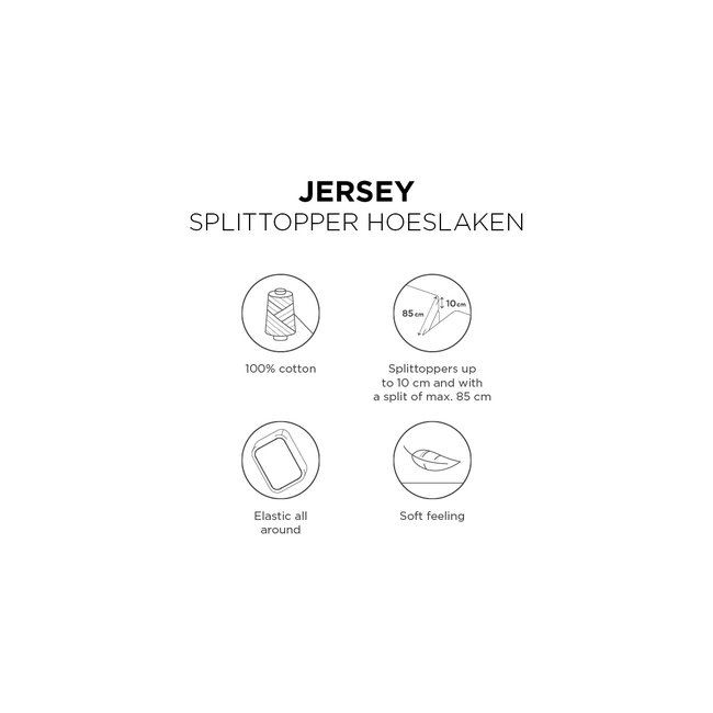 Beddinghouse Beddinghouse Jersey Splittopper Hoeslaken - Navy