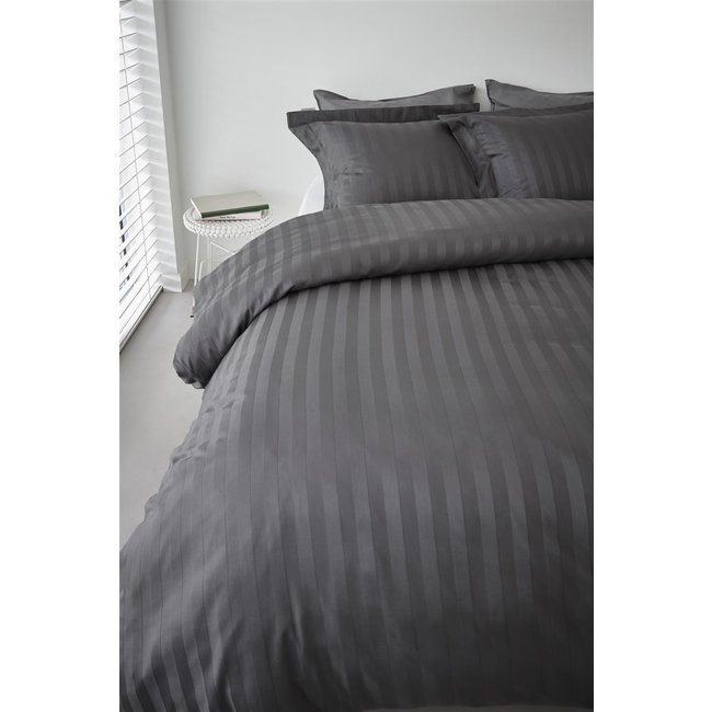 Beddinghouse Beddinghouse Shine Dekbedovertrek - Antraciet - Katoen Satijn