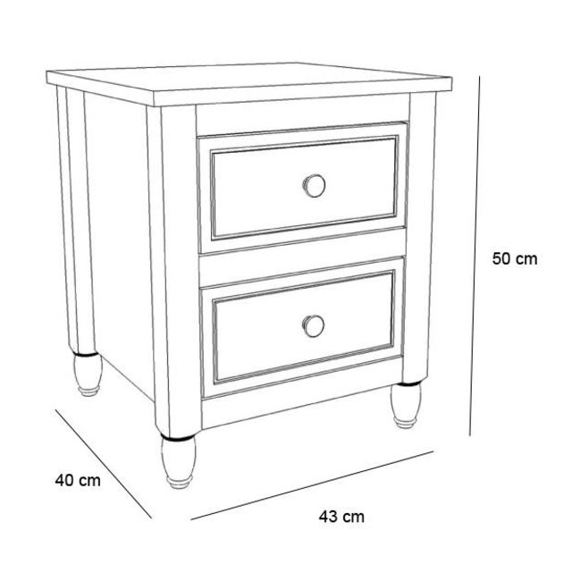 Lilli Furniture Nachtkastje Emma
