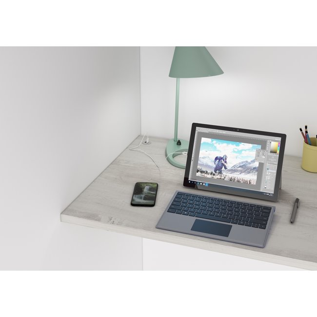 Trasman Jules Hoogslaper Basic - Wit & Grijs eiken