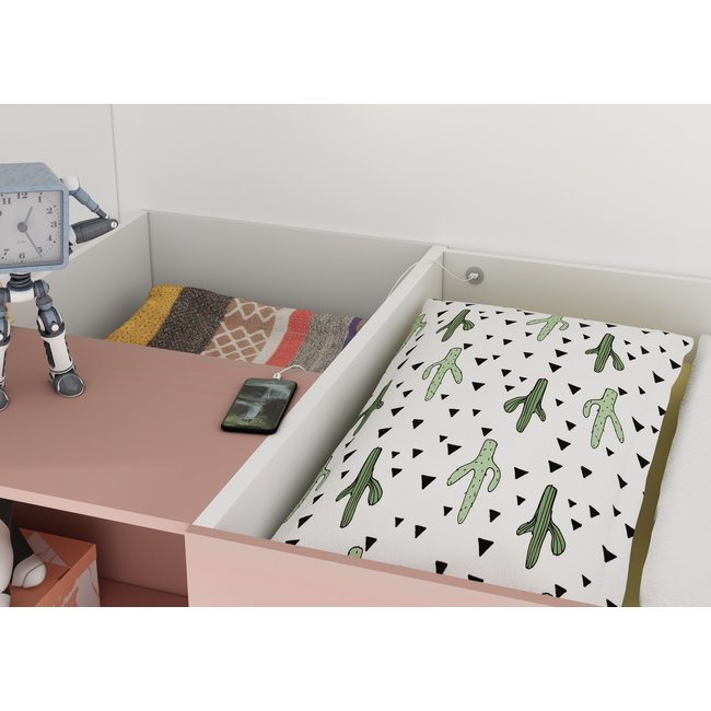 Trasman Jules Hoogslaper met kast - Roze