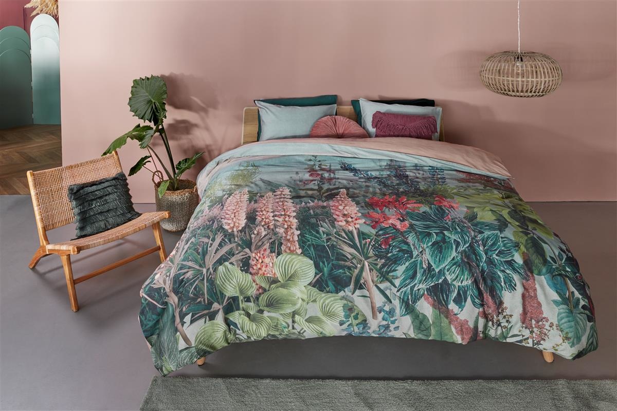 Dekbedovertrek Beddinghouse Lupine Groen Katoen satijn