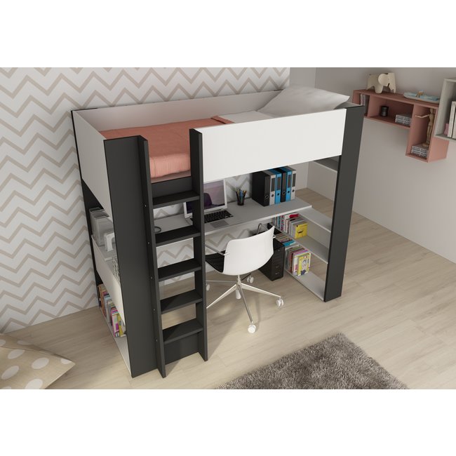 Trasman Twist hoogslaper wit / antraciet