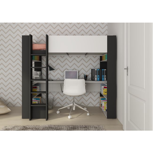 Trasman Twist hoogslaper wit / antraciet