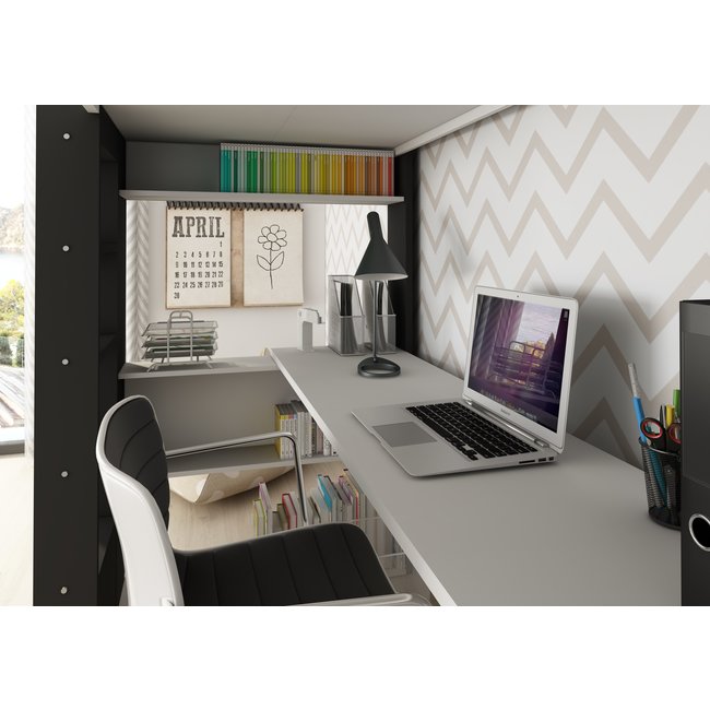 Trasman Twist hoogslaper wit / antraciet