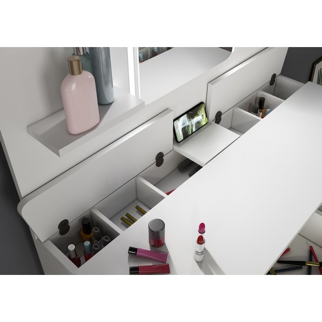 Trasman Kaptafel Vanity Secret - Make-up tafel - Wit