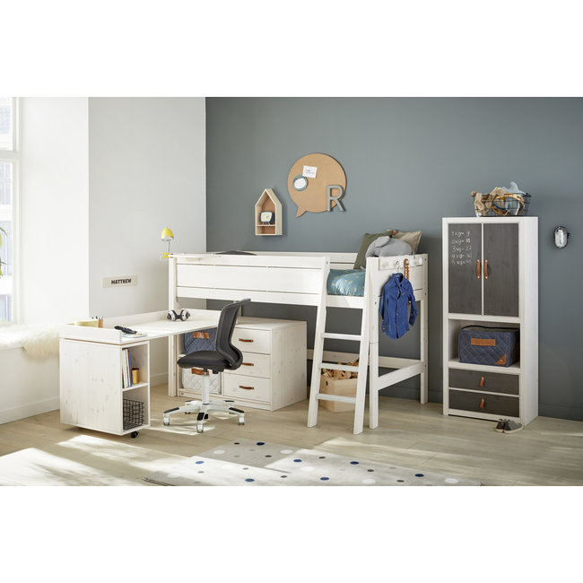 LIFETIME kidsrooms Halfhoogslaper met schuine trap - Lifetime