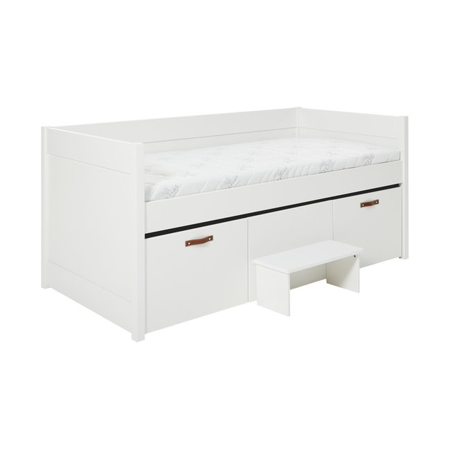 LIFETIME kidsrooms Kajuitbed Cool kids met 2 lades en opstap