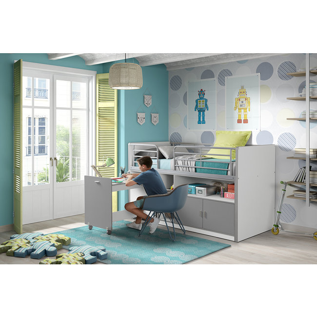 Vipack Halfhoogslaper Bonny 91 Zilvergrijs