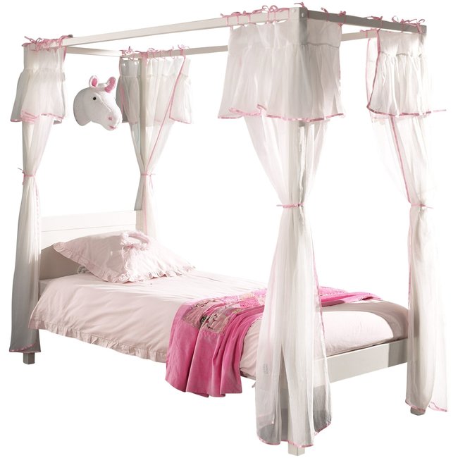 Vipack Hemelbed Charlotte - Wit - 90x200