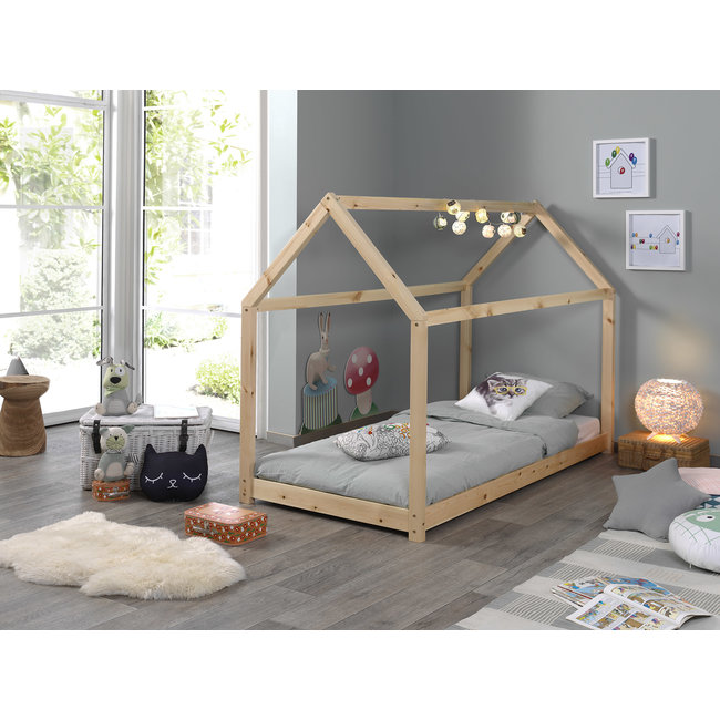 Vipack Kinderbed Cabane - Naturel - 90x200