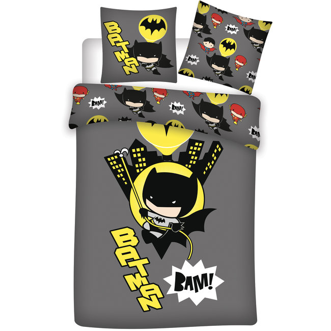 Batman Dekbedovertrek, BAM! - 140 x 200 + 63 x 63 cm - Polyester