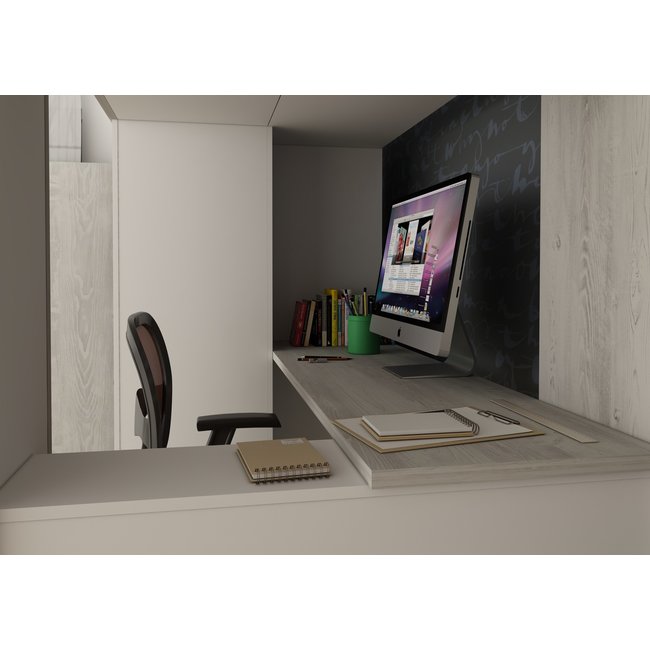 Trasman Hoogslaper Studio Grijs eiken/wit