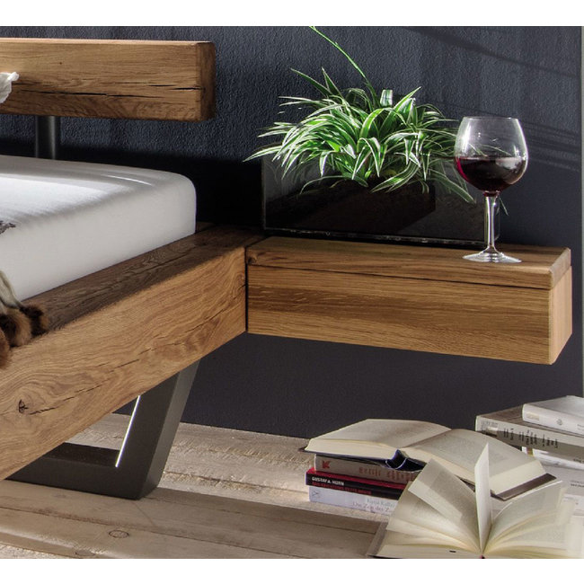 TPT Möbel Balkenbed Space - massief geolied wild eiken