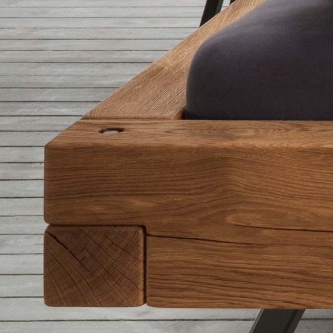 TPT Möbel Balkenbed Sun geolied wild eiken