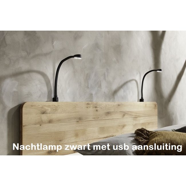 TPT Möbel Industrieel Balkenbed Jeno - massief geolied wild eiken