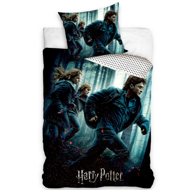 Harry Potter Dekbedovertrek - 140  x 200 cm + 65 x 65 cm - Katoen