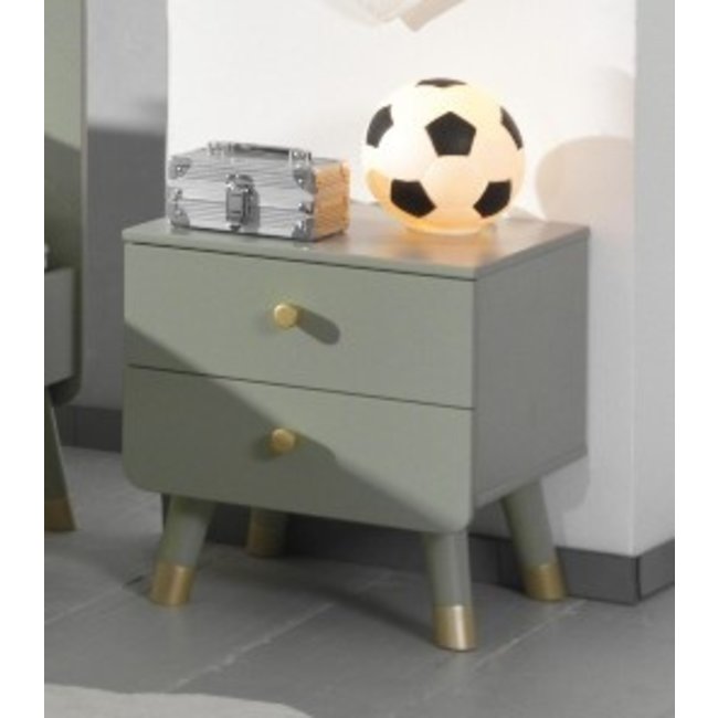 Vipack Kinderbed Billy- Olijf Groen 90x200 cm