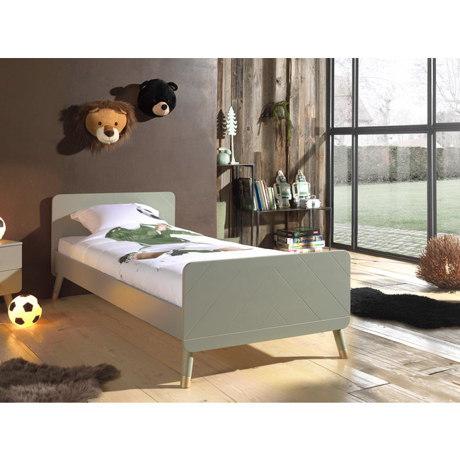 Vipack Kinderbed Billy- Olijf Groen 90x200 cm