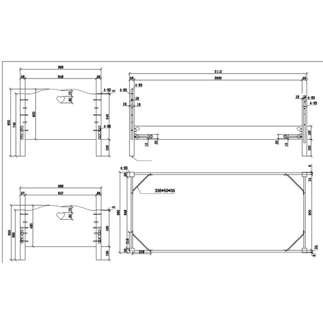 Vipack Meisjesbed Amori 90x200