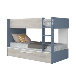 Trasman Stapelbed Jules blauw met slaaplade