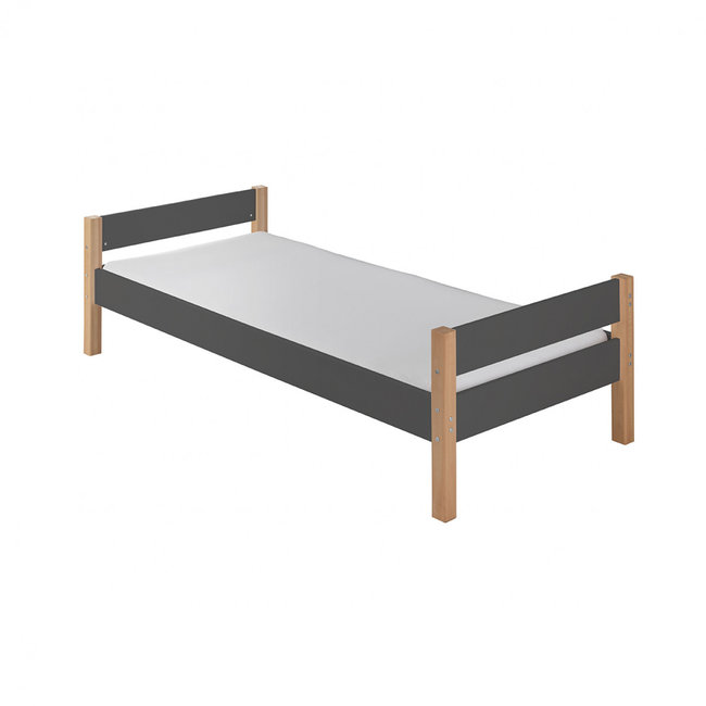 INFANSKIDS Kinderbed Color- Antraciet - 90x200 cm