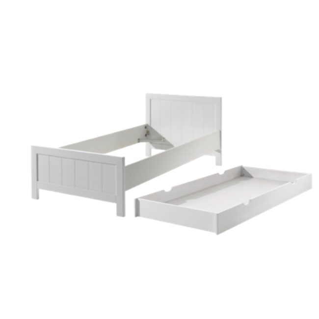 Vipack Vipack Kinderbed Erik-  Wit -  90x200 cm
