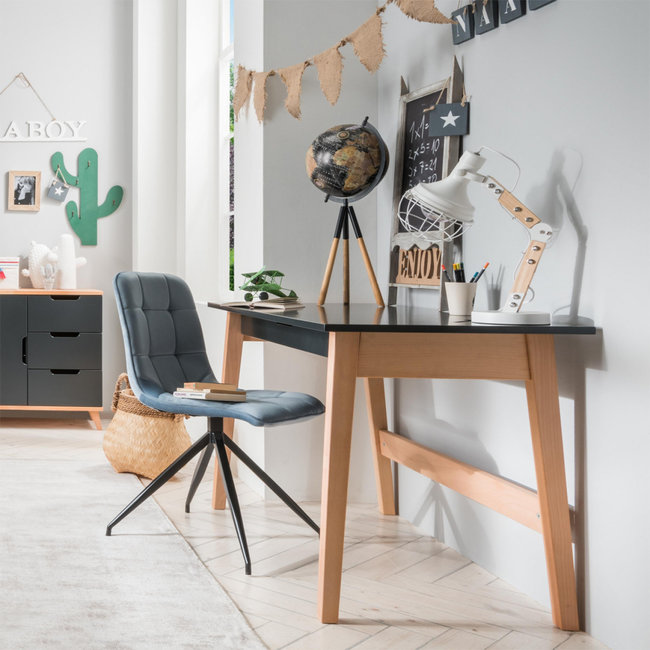 INFANSKIDS Kinderbed Color- Antraciet - 90x200 cm