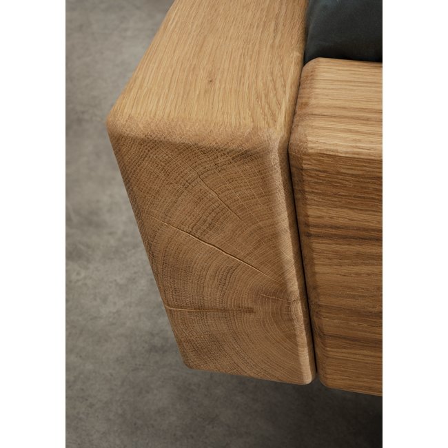 TPT Möbel Balkenbed New York incl. LED verlichting - massief geolied wild eiken