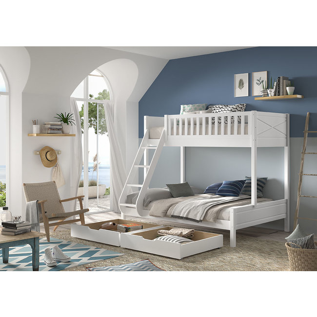 Vipack Stapelbed Scott 90 x200 cm- 175cm hoog