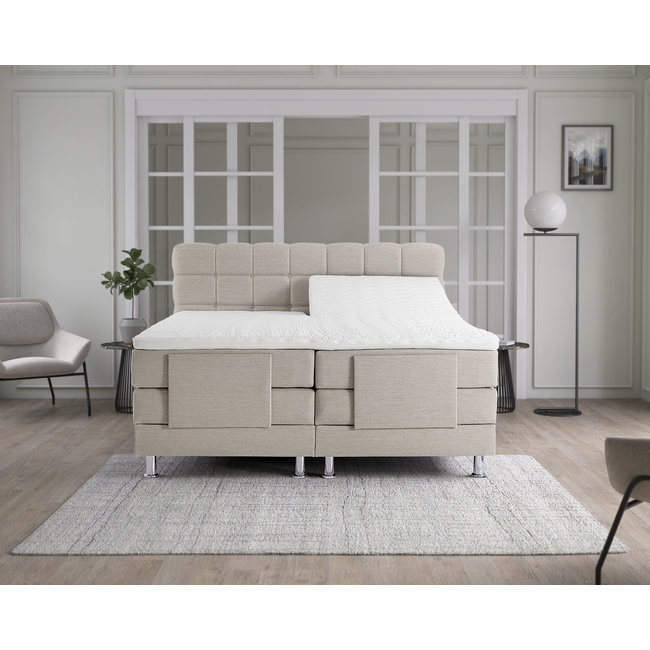 Electrische Boxspring Arizona- Beige