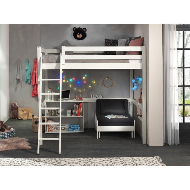 Vipack Hoogslaper Pino 140 x 200 cm - Wit