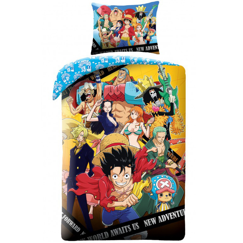 One Piece Dekbedovertrek New Adventures - Eenpersoons - 140 x 200 cm - Katoen