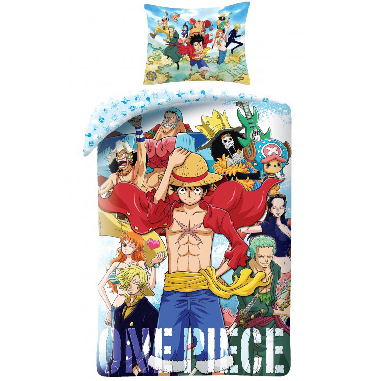 One Piece Dekbedovertrek Monkey - Eenpersoons - 140 x 200 cm - Katoen