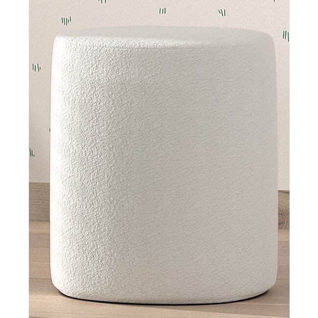 Vipack Bed Moon Bouclé 90x200 cm- Wit