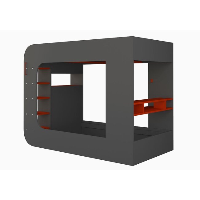 Trasman Hoogslaper The Cube Gamingbed 120x200 - Antraciet