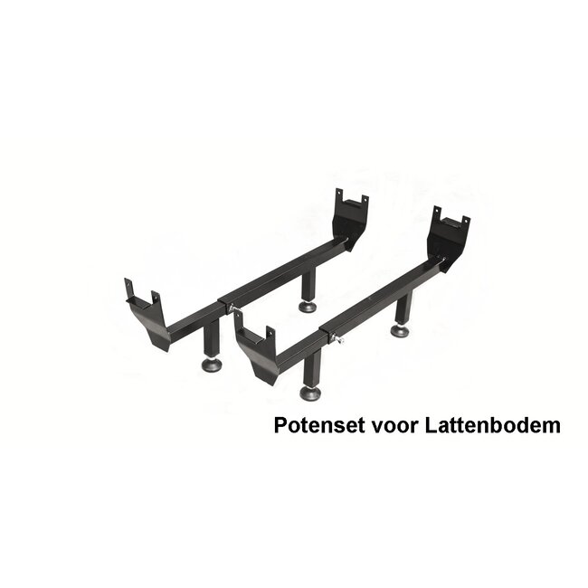 Key West Industrieel design bed Lotus -  Massief eiken