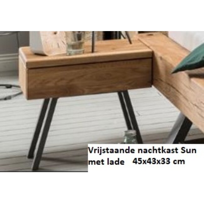 TPT Möbel Balkenbed Shine geolied wild eiken Space