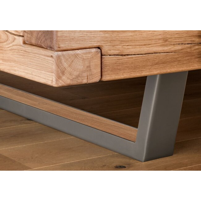 TPT Möbel Industrieel Balkenbed Cameron- massief geolied wild eiken