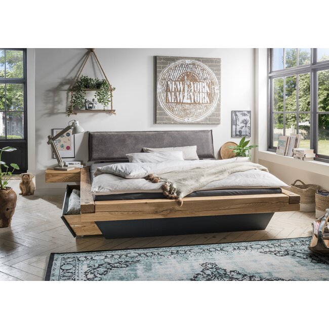 TPT Möbel Industrieel Balkenbed Moon- massief geolied wild eiken