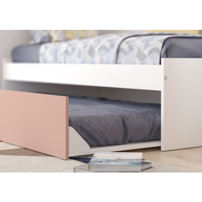 Trasman Kinderbed Artik met slaaplade en kast - Roze