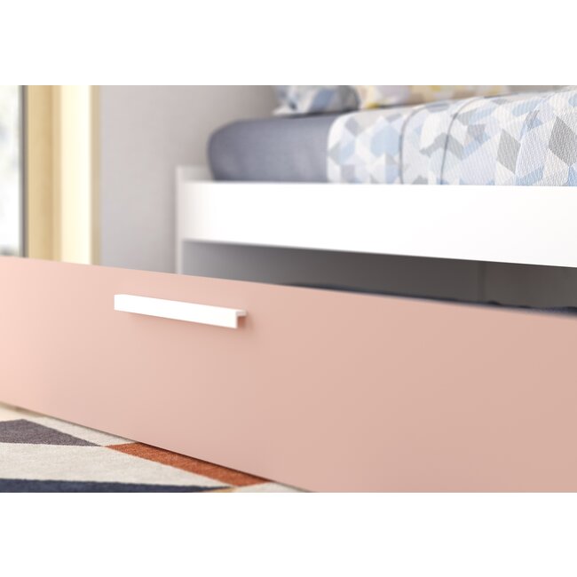 Trasman Kinderbed Artik met slaaplade en kast - Roze