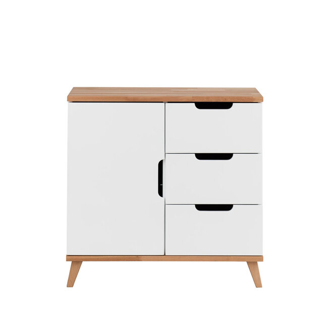 INFANSKIDS Midi hoogslaper Color- Wit/beuken