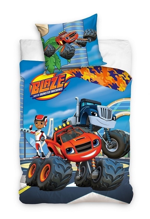 Blaze dekbedovertrek Action 140 x 200 cm - 60 x 70 cm - Katoen