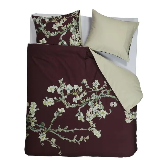 Beddinghouse Dekbedovertrek Beddinghouse Van Gogh Blossom Dark Red