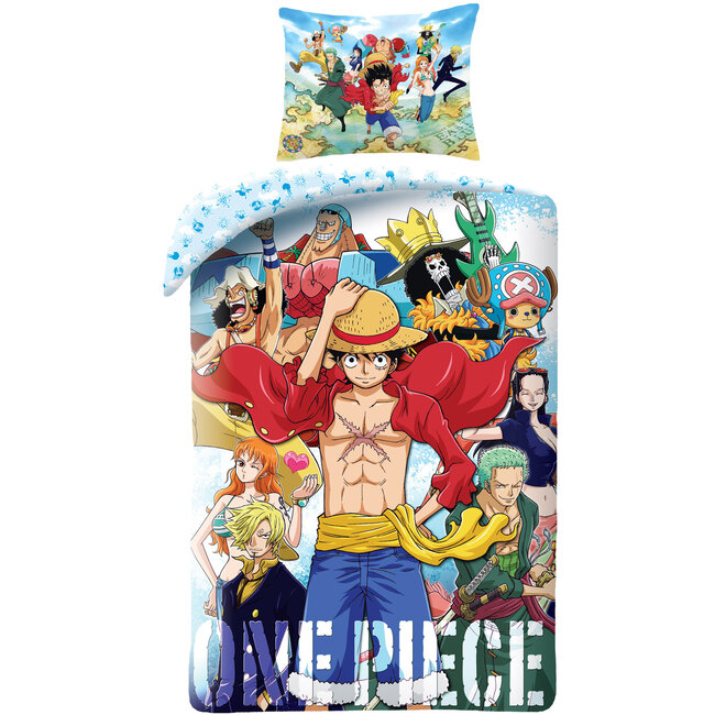 MerchandiseFever Pusheen Dekbedovertrek, Straw Hat - 140 x 200 cm + 70 x 90 cm - Katoen