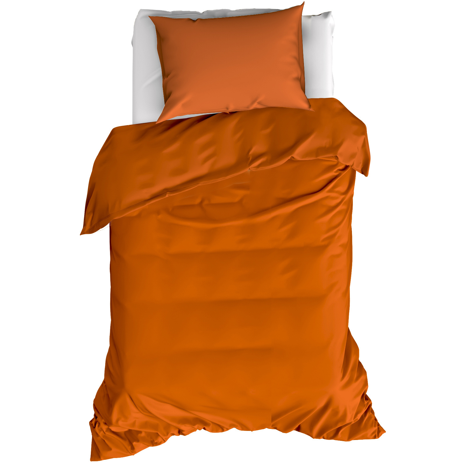 Moodit Dekbedovertrek Basil Bronze - Eenpersoons - 140 x 220 cm - Katoen